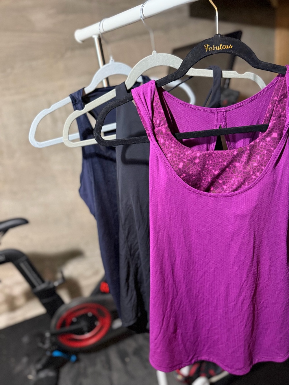 Lot of 3 Lululemon built in bra tanks